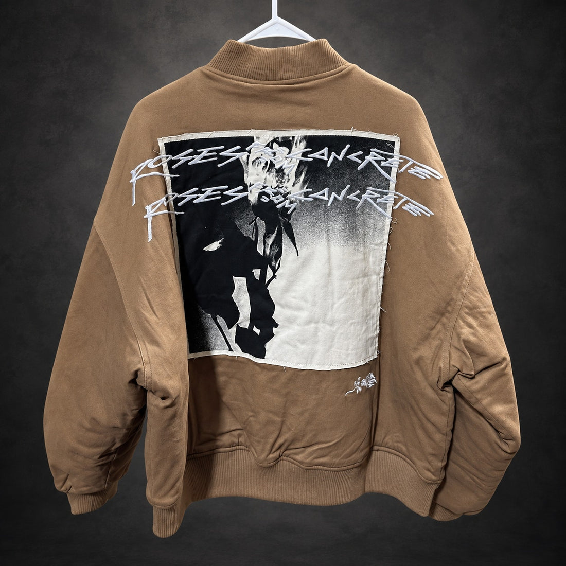Civil Regime Graphic Bomber Jacket — Brown XL (RH-072)