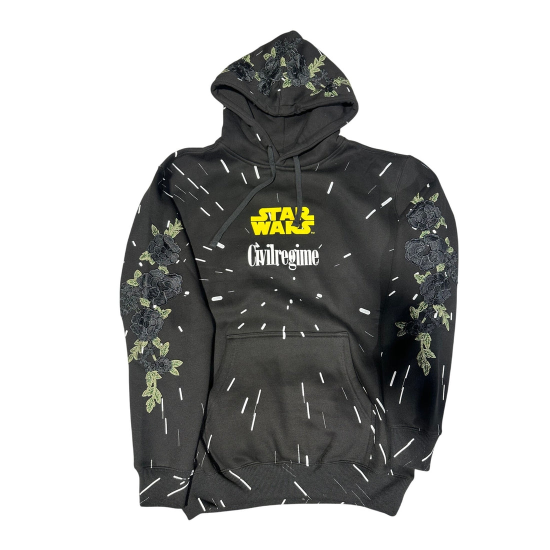 Civil Regime x Star Wars Hoodie Black Paint Splatter NWT