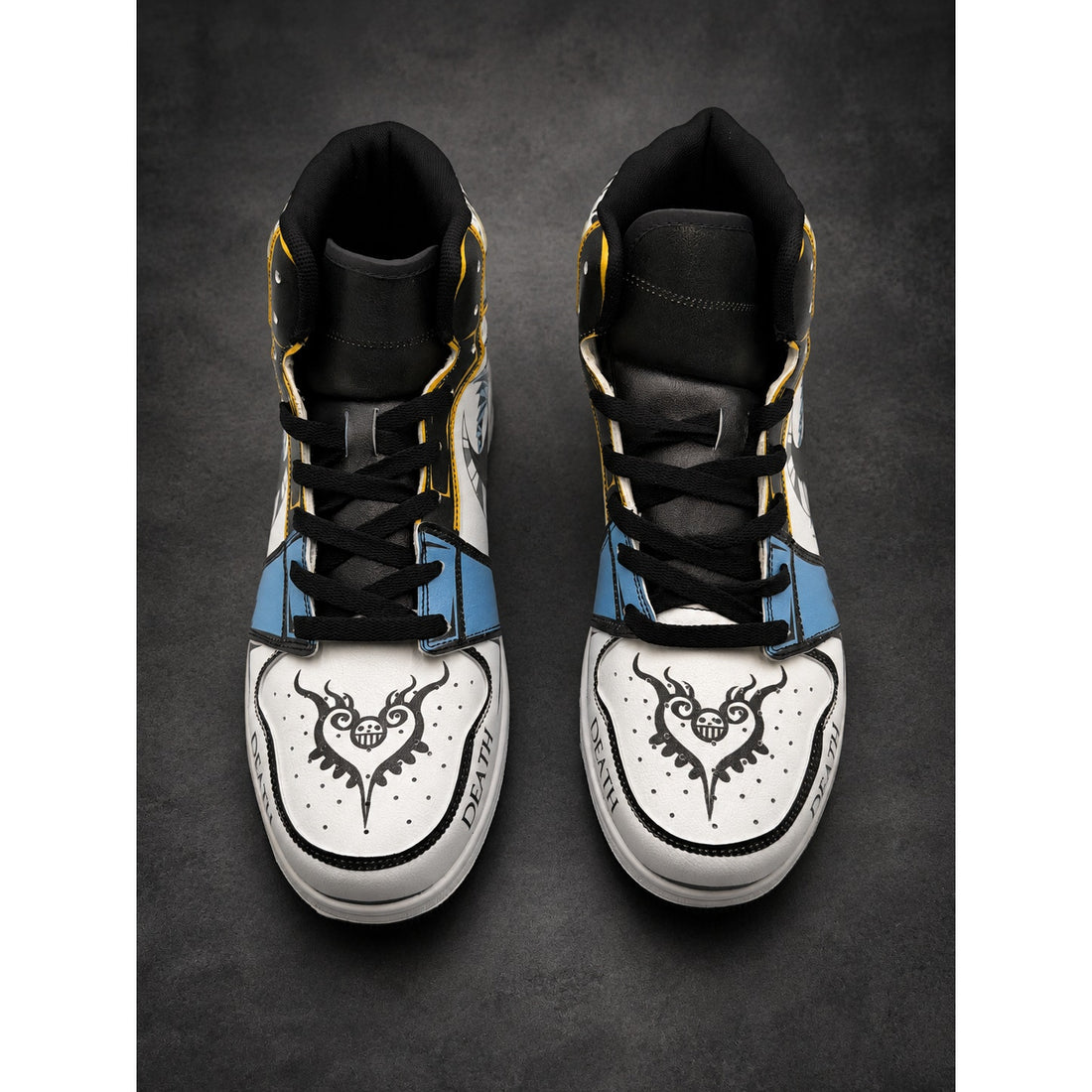 Custom One Piece Trafalgar Law High-Top Sneakers — Men’s EU 43 (RH-130)