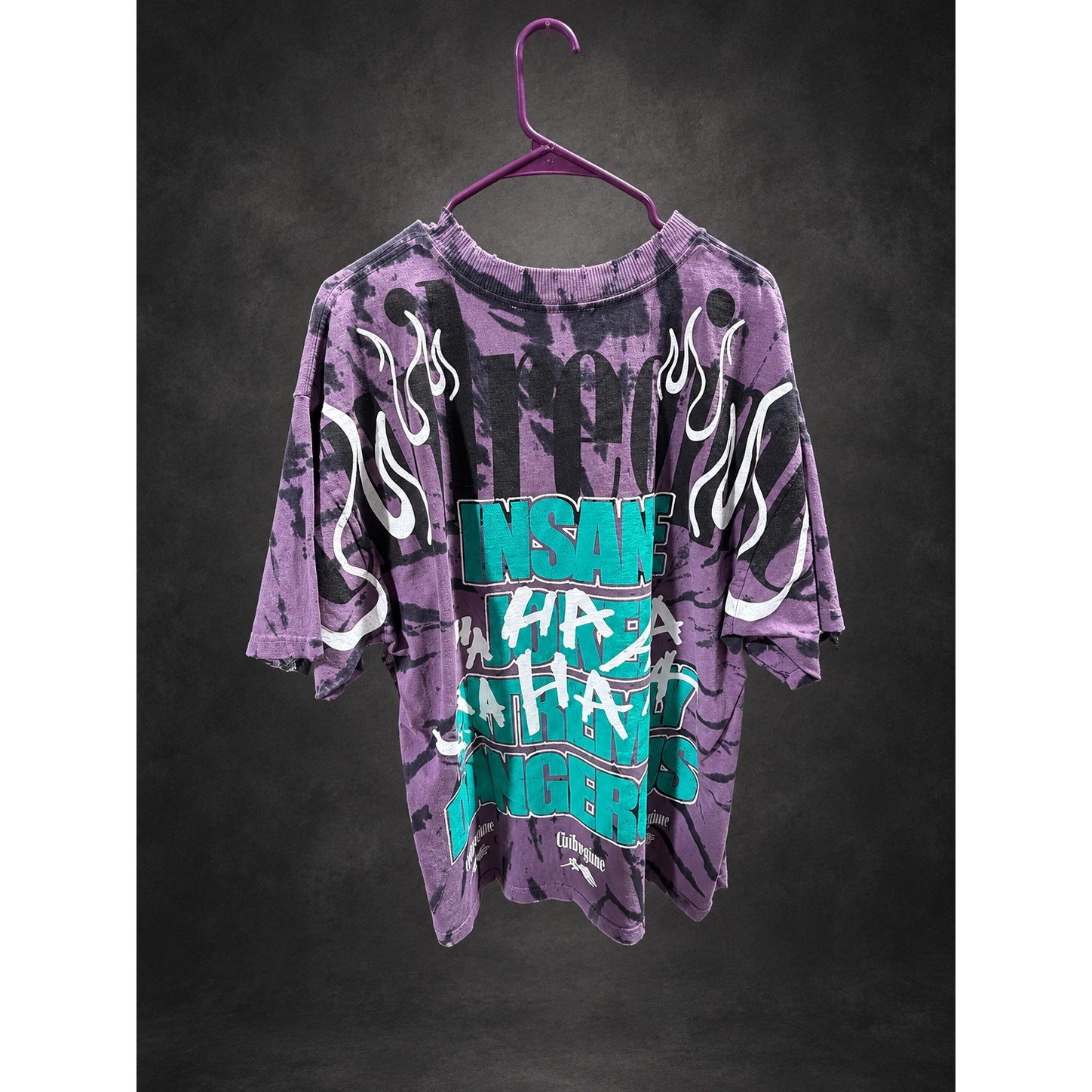 Civil Regime Graphic T-Shirt — Purple & Black Tie-Dye RH-142