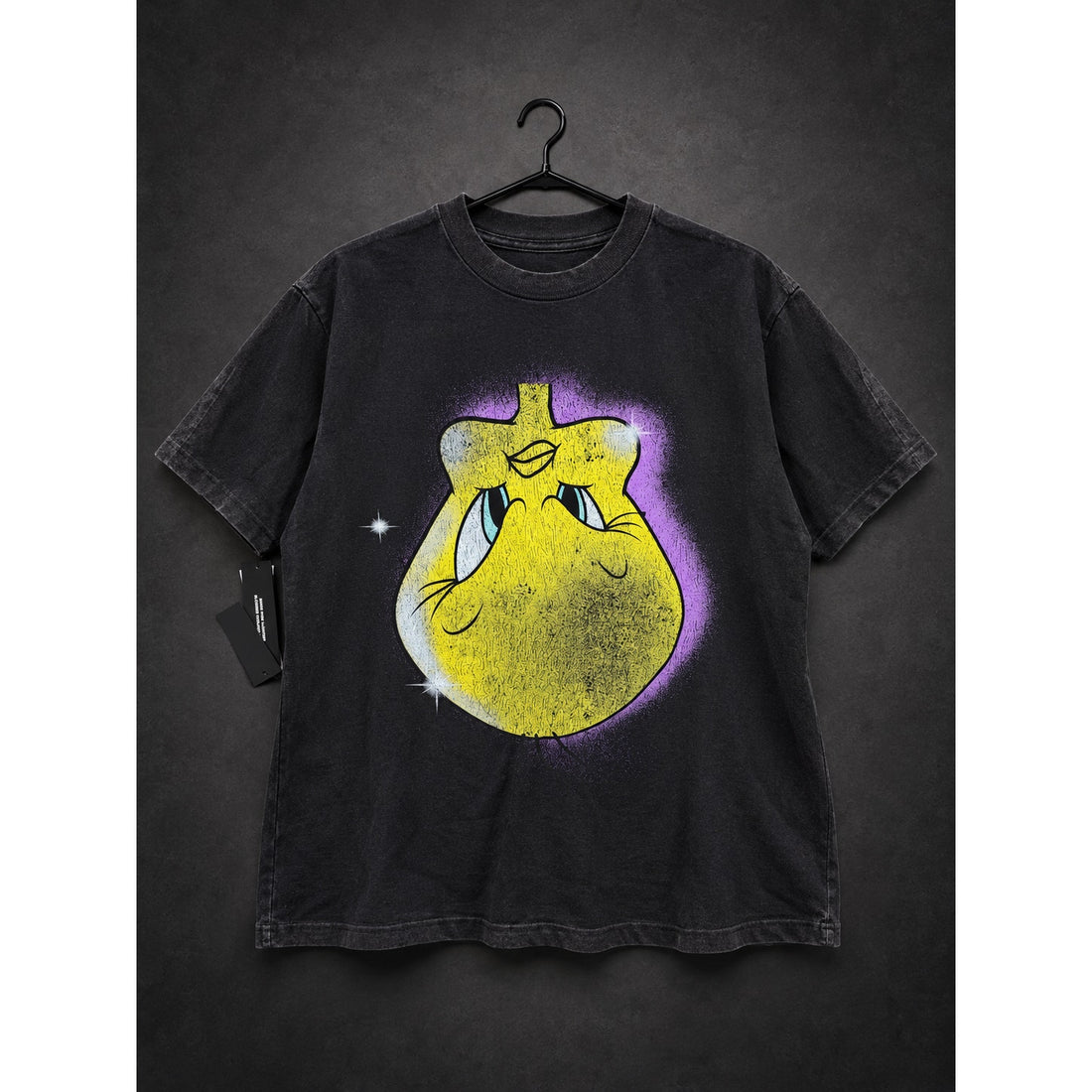 Civil Regime x Looney Tunes Tweety Graphic T-Shirt — Washed Black RH-141