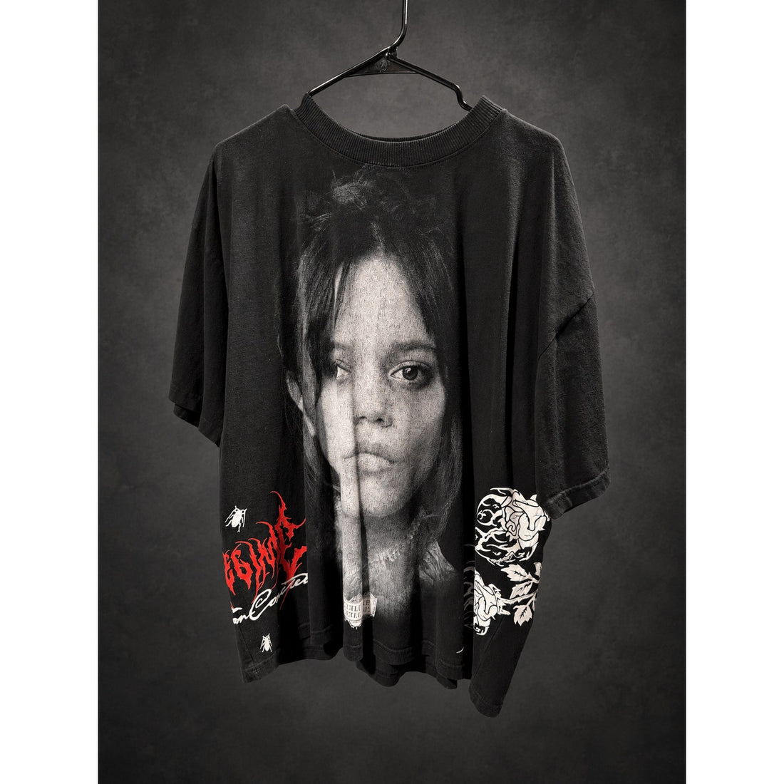 Civil Regime x Beetlejuice Jenna Ortega Graphic T-Shirt — Washed Black RH-134
