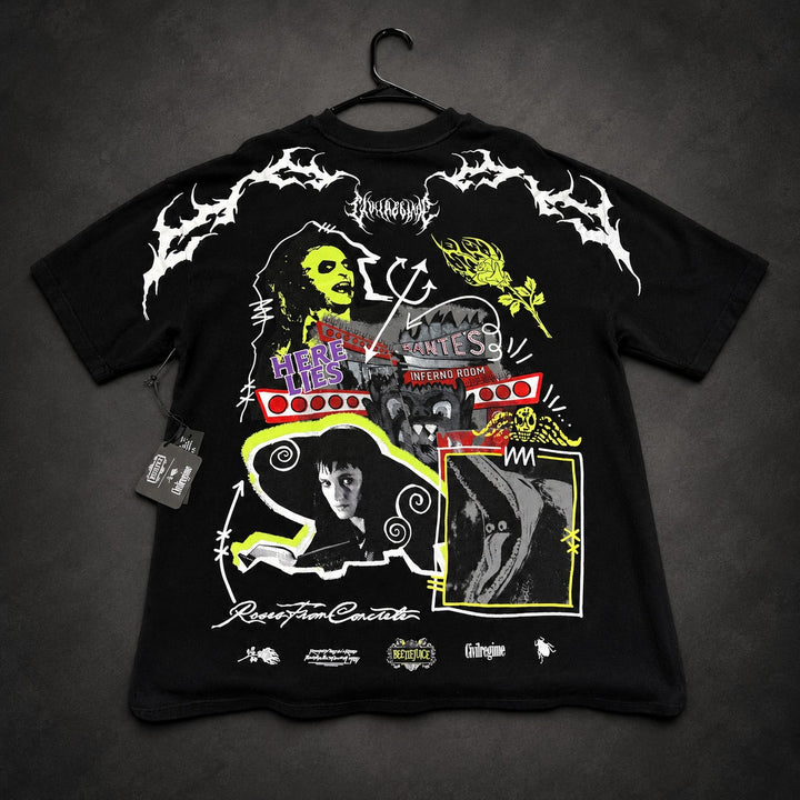 Civil Regime Graphic T-Shirt — Black & Neon Green OS - (RH-073)