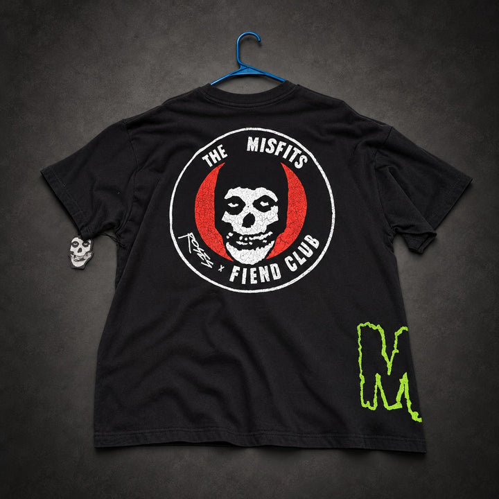 Civil Regime x Misfits Fiend Club Graphic T-Shirt Oversized — Black & Neon Green RH-088