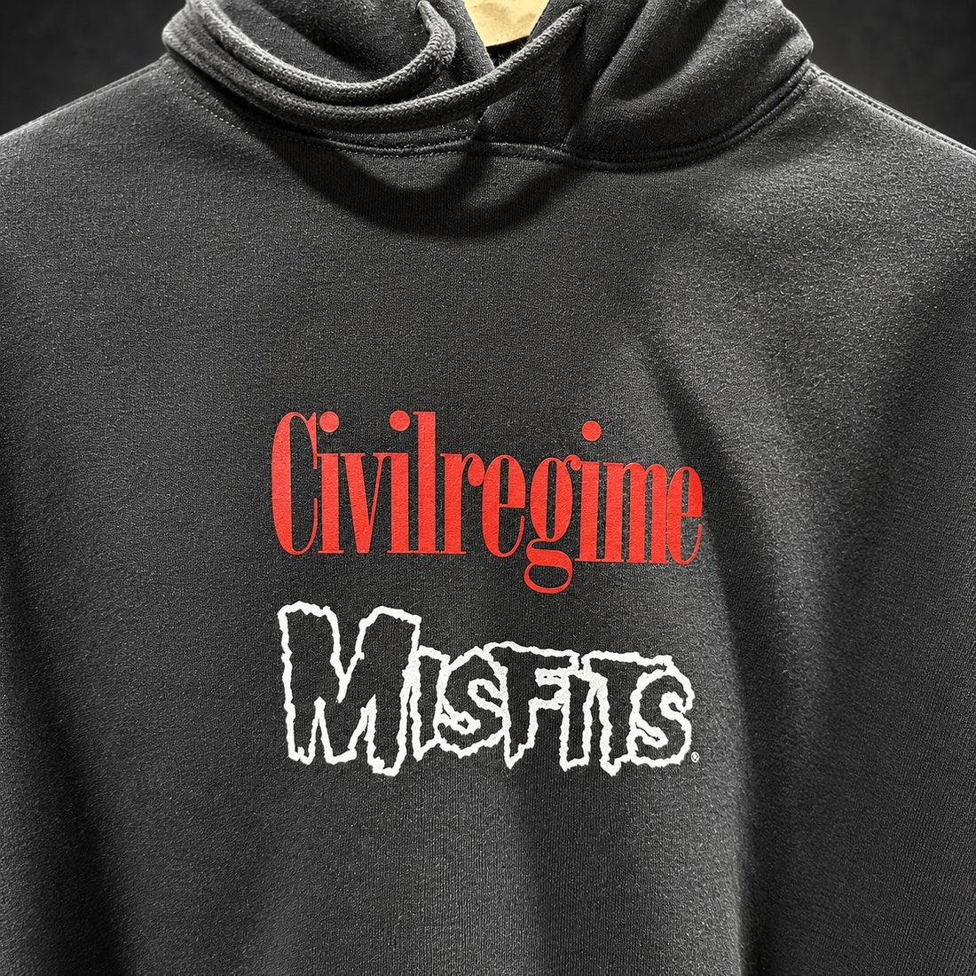 Civil Regime x Misfits Skull Graphic Hoodie — L-OS / Black (RH-076)