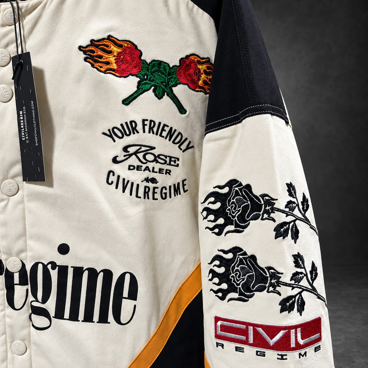 Civil Regime x Star Wars Podracing Jacket — Cream & Black - XXL (RH-068)