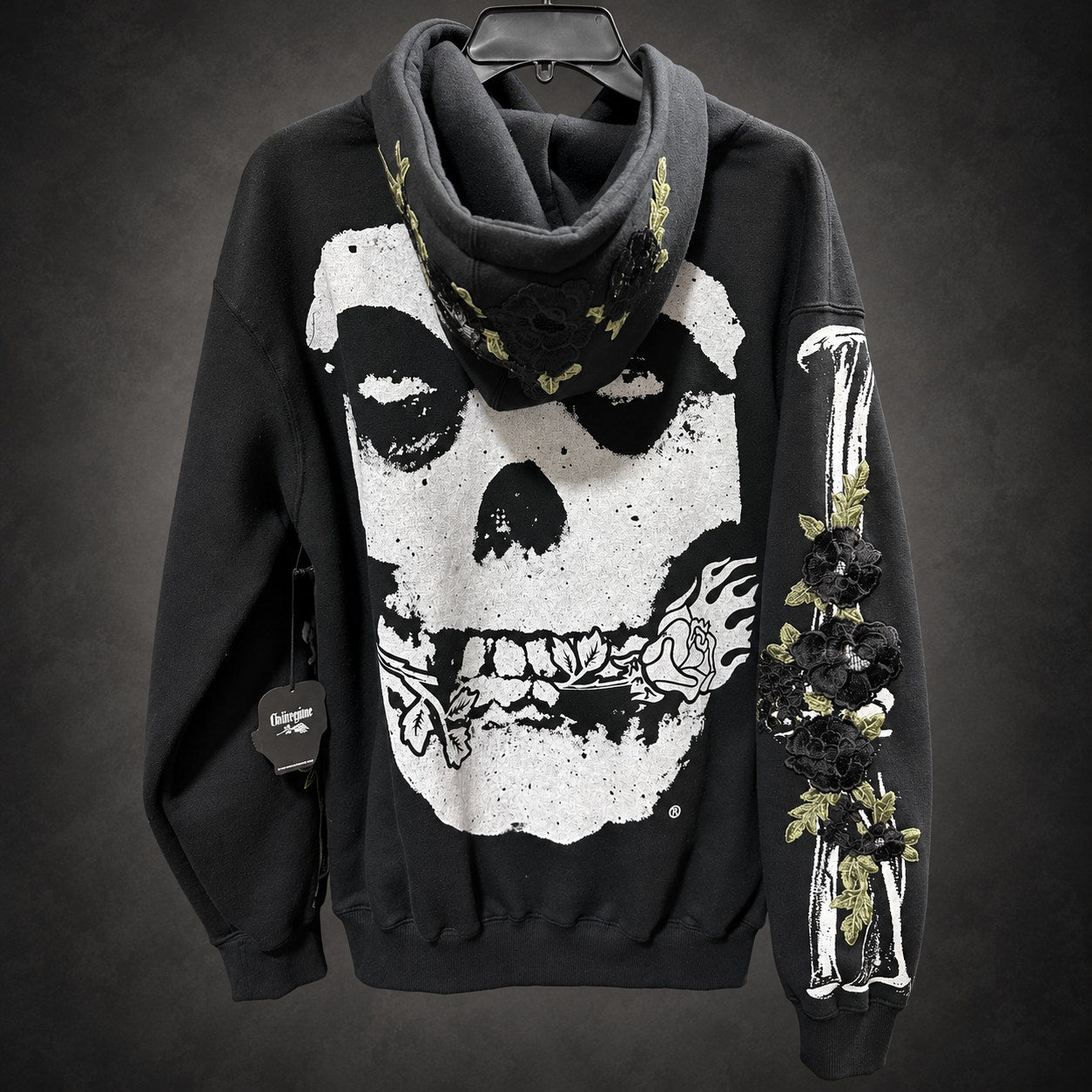 Civil Regime x Misfits Skull Graphic Hoodie — L-OS / Black (RH-076)