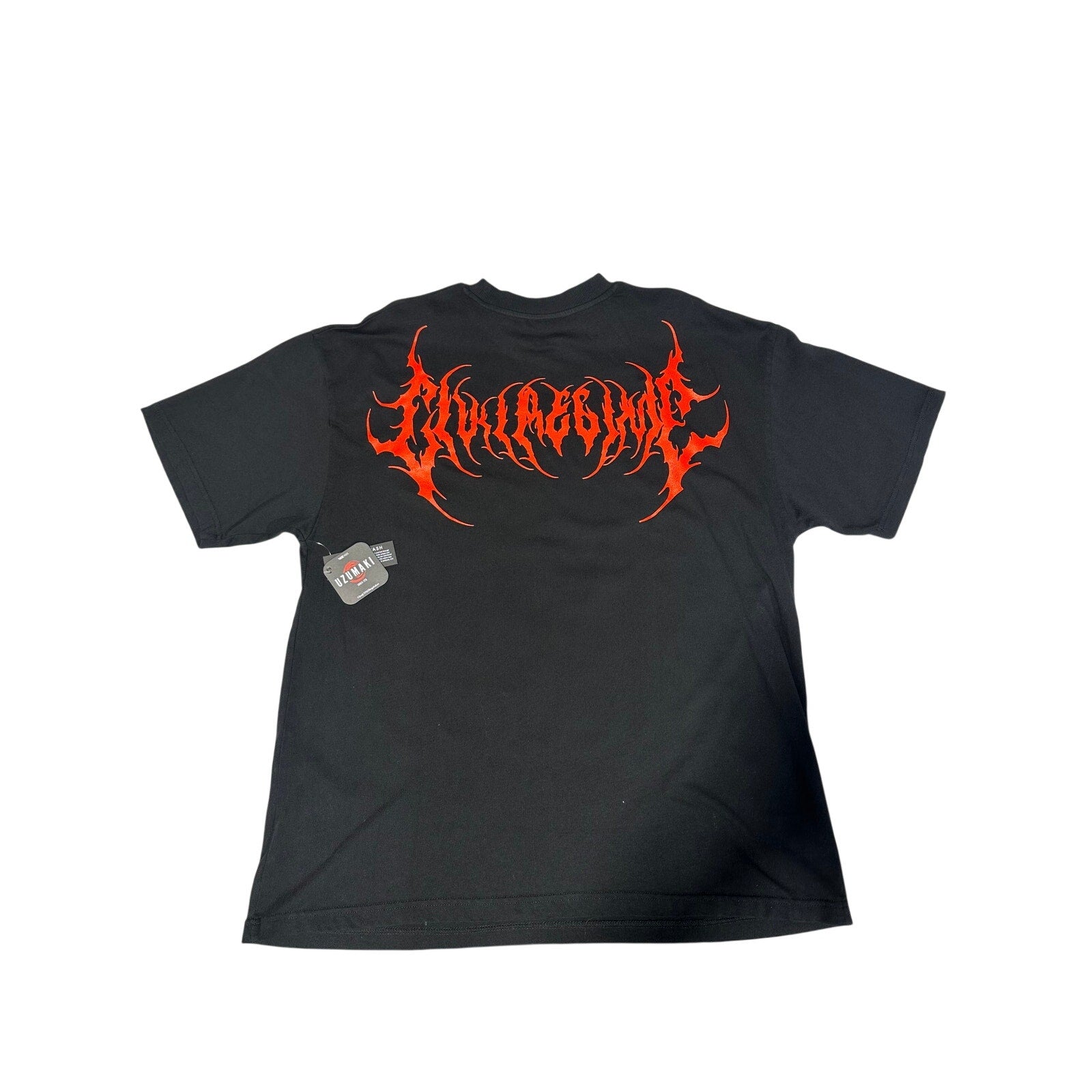 NWT Civil Regime Uzumaki Graphic Black Cotton T-Shirt-Size Large