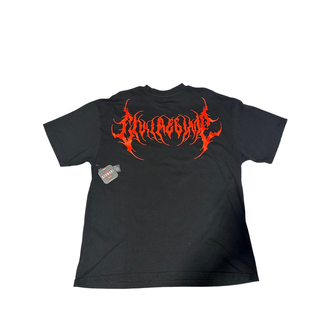 NWT Civil Regime Uzumaki Graphic Black Cotton T-Shirt-Size Large
