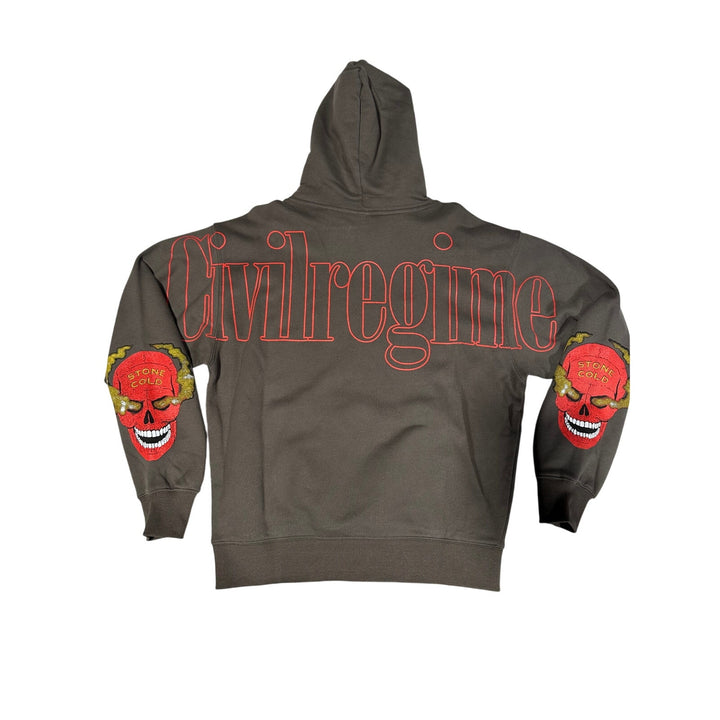 Civil Regime x WWE Stone Cold Steve Austin 3:16 Hoodie Olive NWT