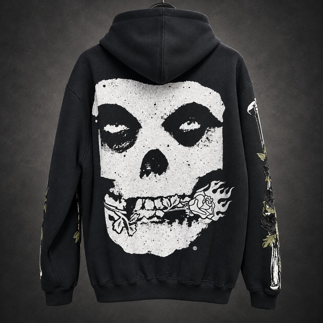 Civil Regime x Misfits Skull Graphic Hoodie — L-OS / Black (RH-076)