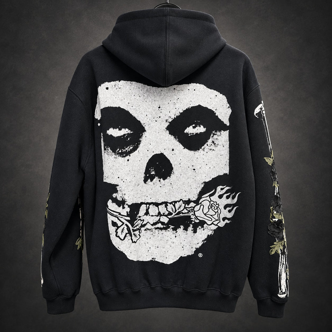Civil Regime x Misfits Skull Graphic Hoodie — L-OS / Black (RH-076)