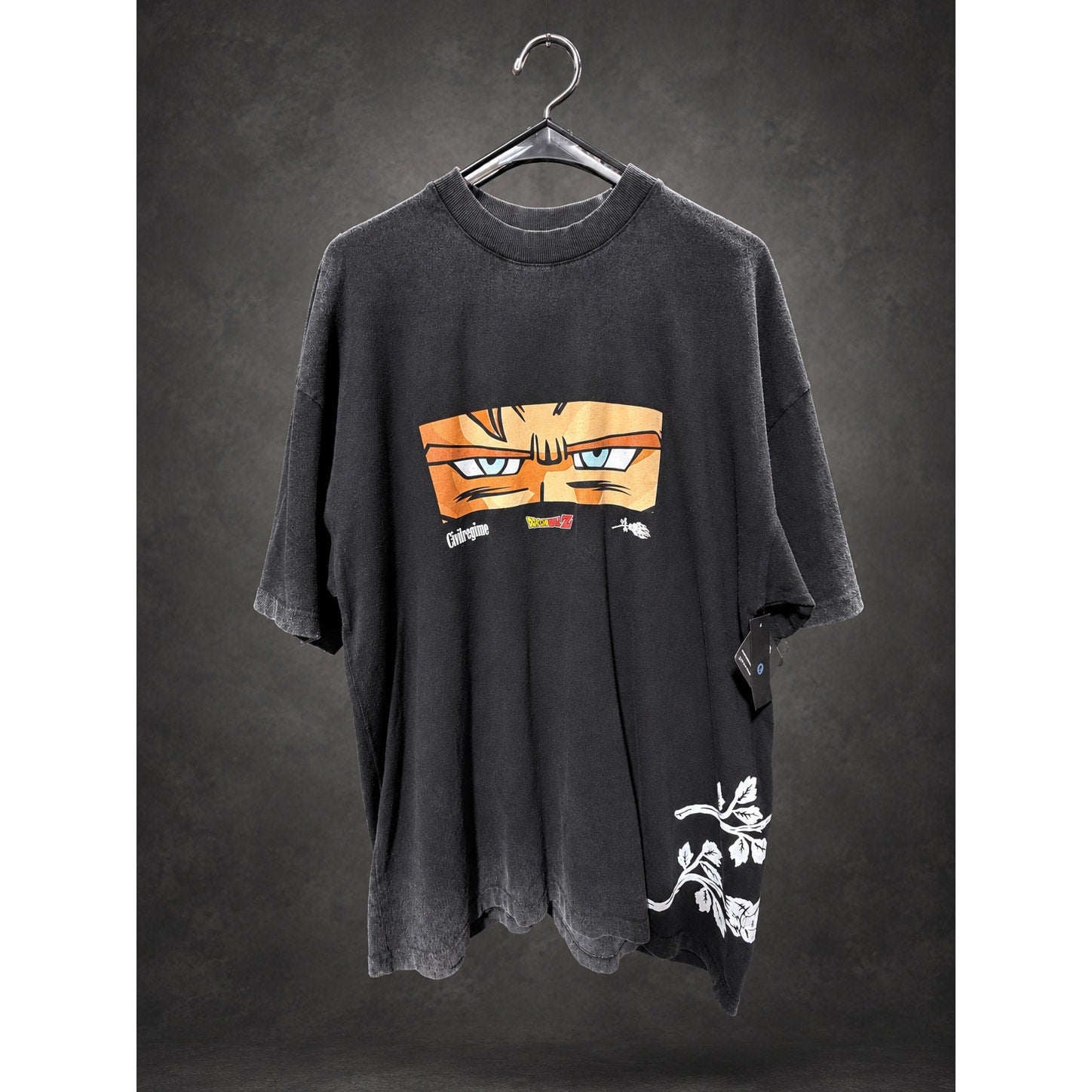 Civil Regime x Dragon Ball Z Android 16 Graphic T-Shirt — Washed Black RH-135