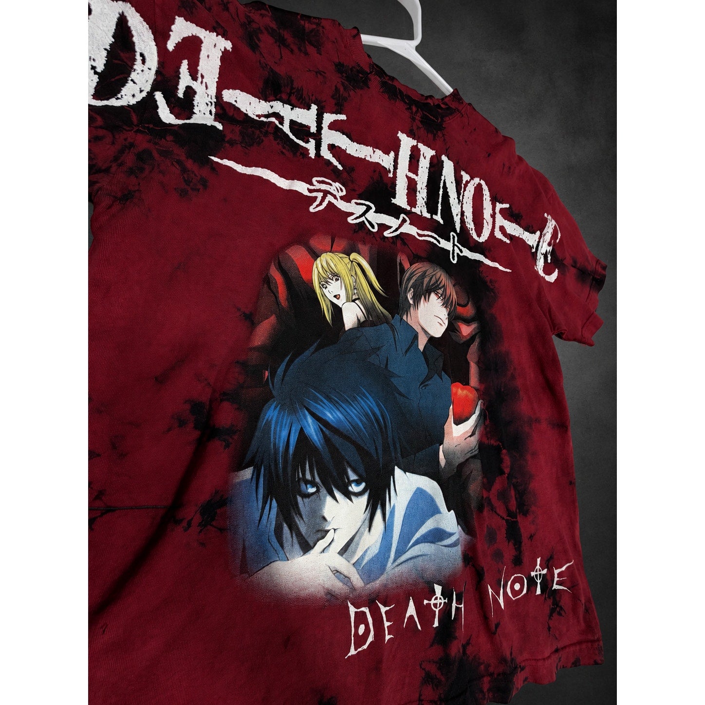 Civil Regime x Death Note Graphic T-Shirt — Red & Black Tie-Dye RH-139