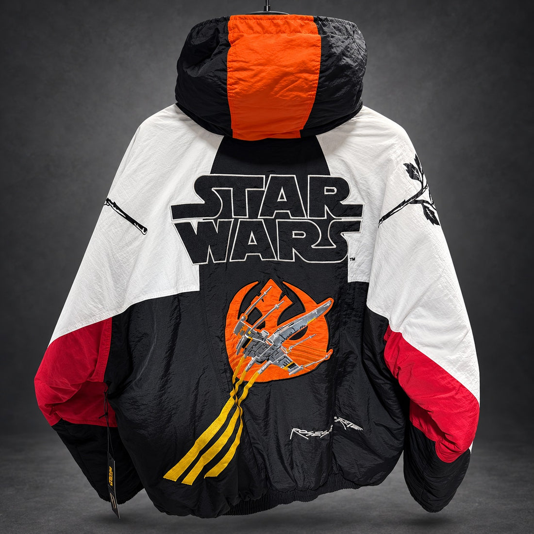 Civil Regime x Star Wars Hooded Windbreaker — Orange & Black Large (RH-065)