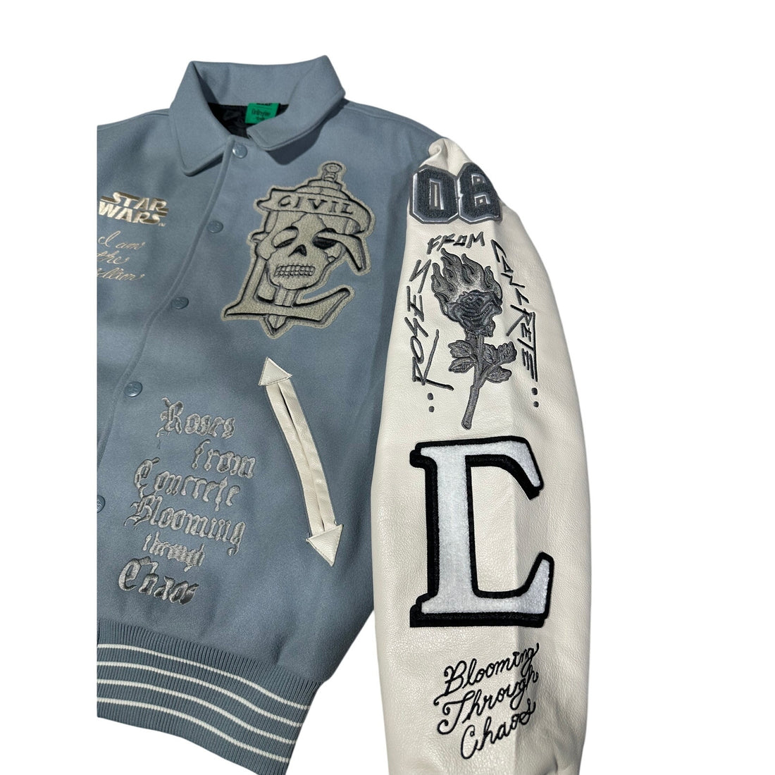 Civil Regime X STAR WARS Rebellion Embroidered Varsity Jacket NWT Large Civil Regime