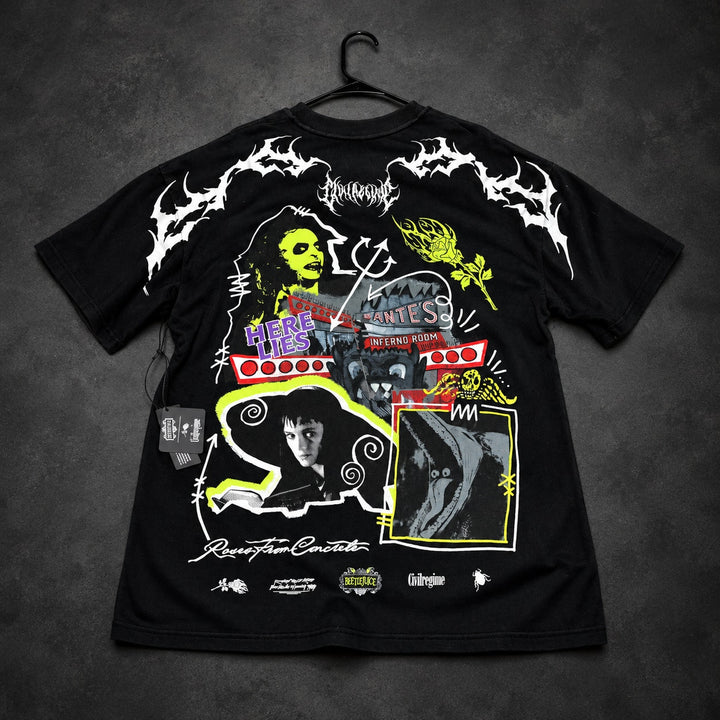 Civil Regime Graphic T-Shirt — Black & Neon Green (RH-074)