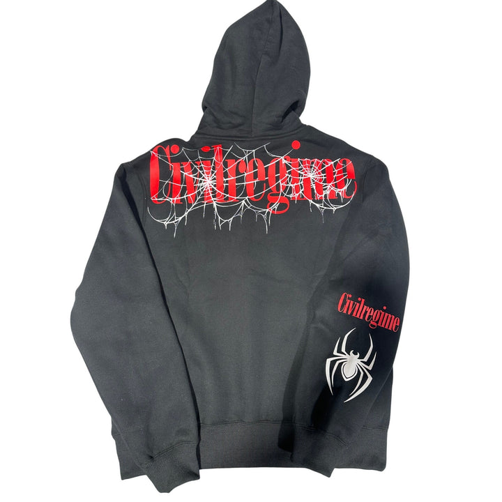 Civil Regime Marvel Spider-Man Black Hoodie Large NWT