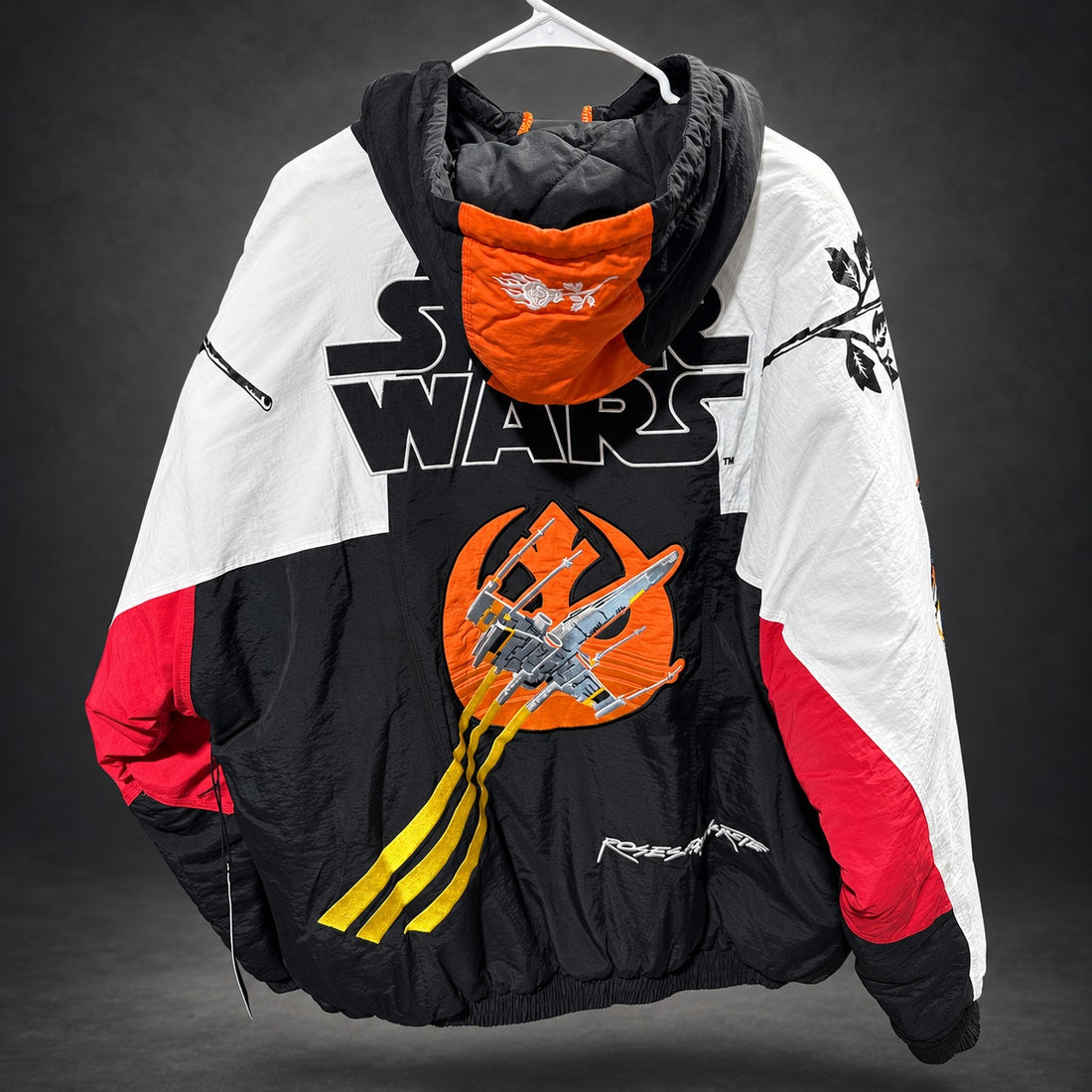 Civil Regime x Star Wars Hooded Windbreaker — Orange & Black Large (RH-065)