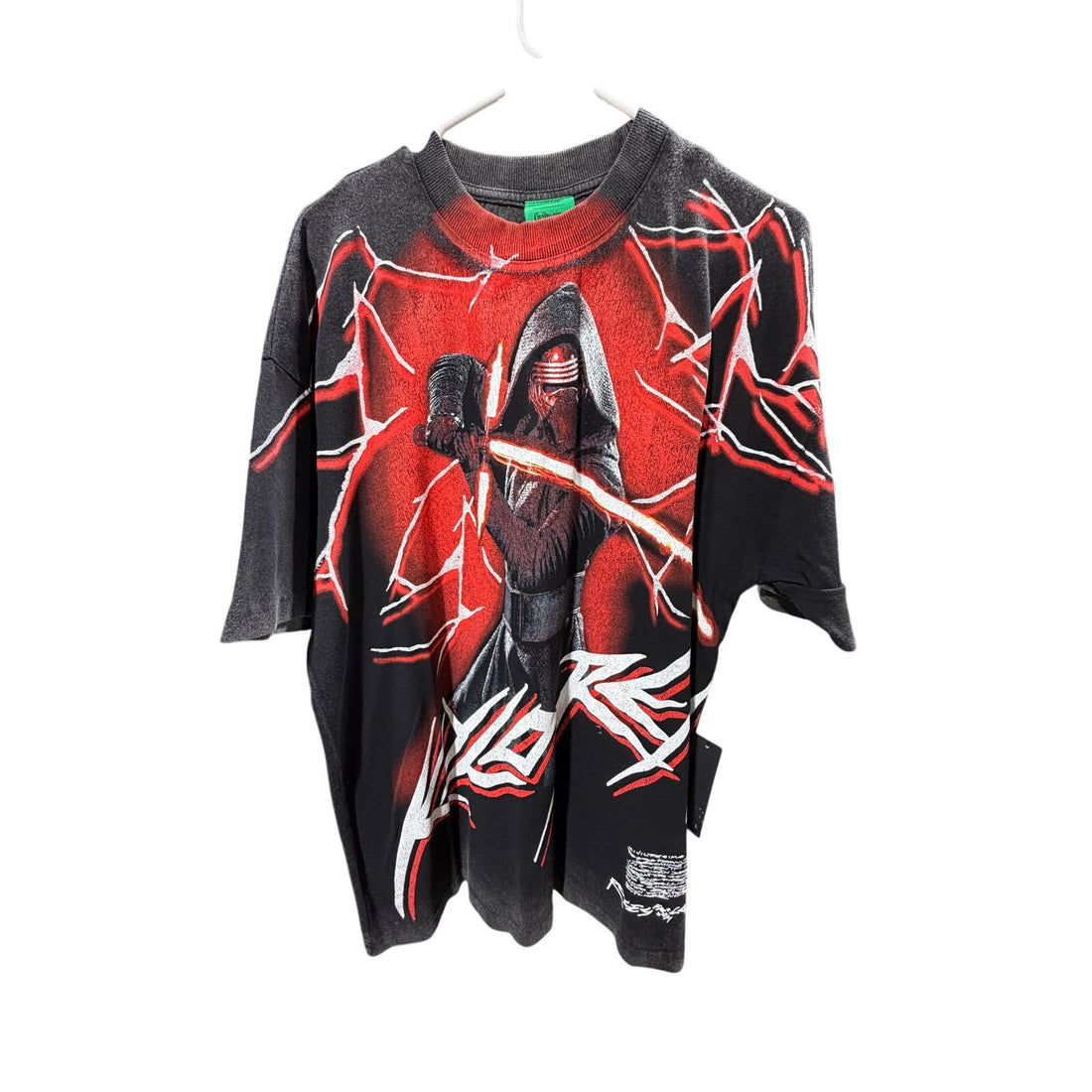Civil Regime x Star Wars Kylo Ren Graphic T-Shirt — Washed Black & Red RH-087