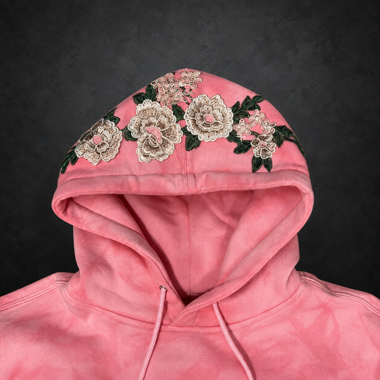 Civil Regime X Disney Pink Tie Dye Hoodie Floral Rose Embroidered NWT M (RH-078)