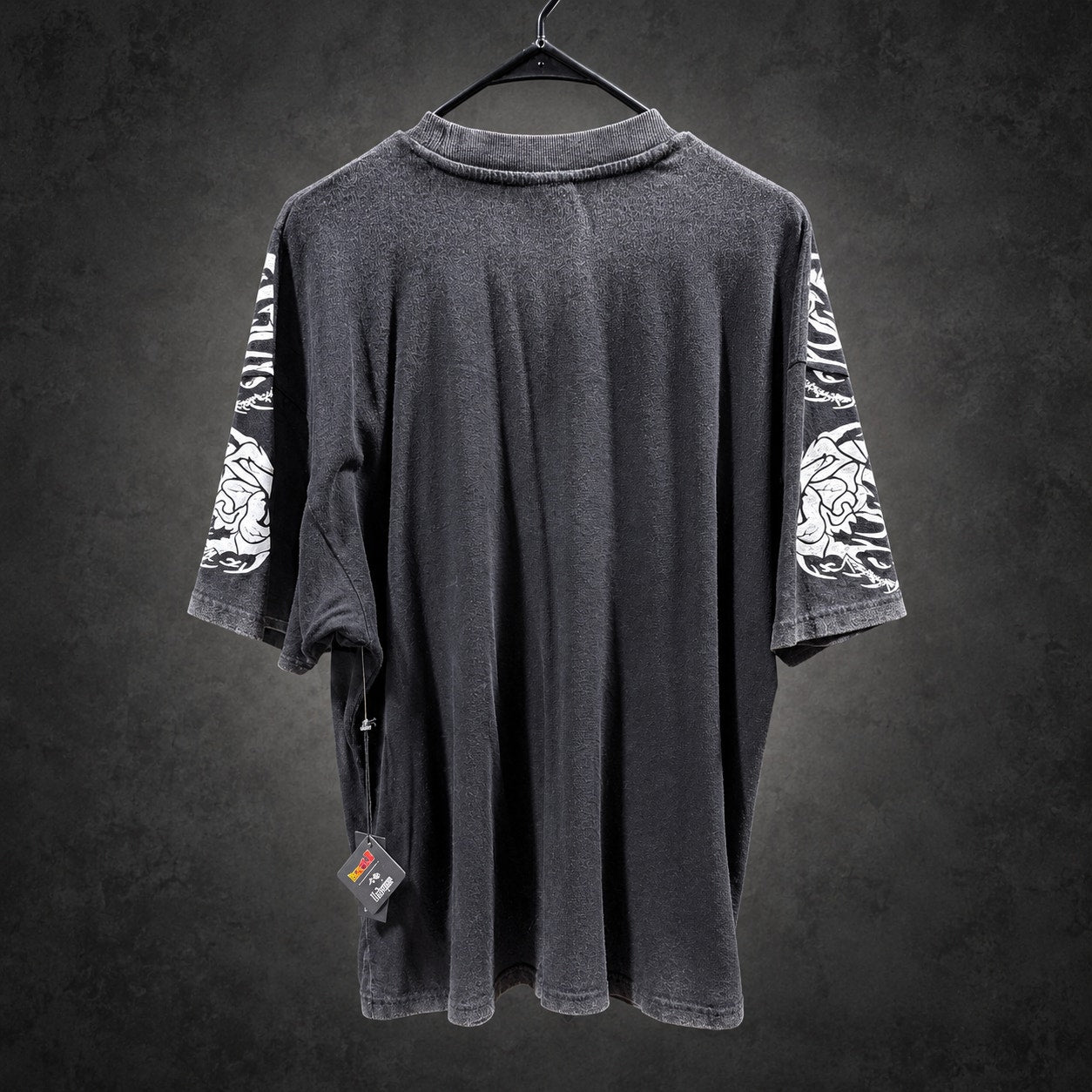 Civil Regime x Dragon Ball Z Super Saiyan Trunks Graphic T-Shirt Oversized— Washed Black RH-091