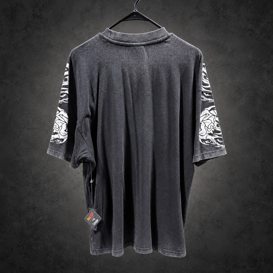 Civil Regime x Dragon Ball Z Super Saiyan Trunks Graphic T-Shirt Oversized— Washed Black RH-091