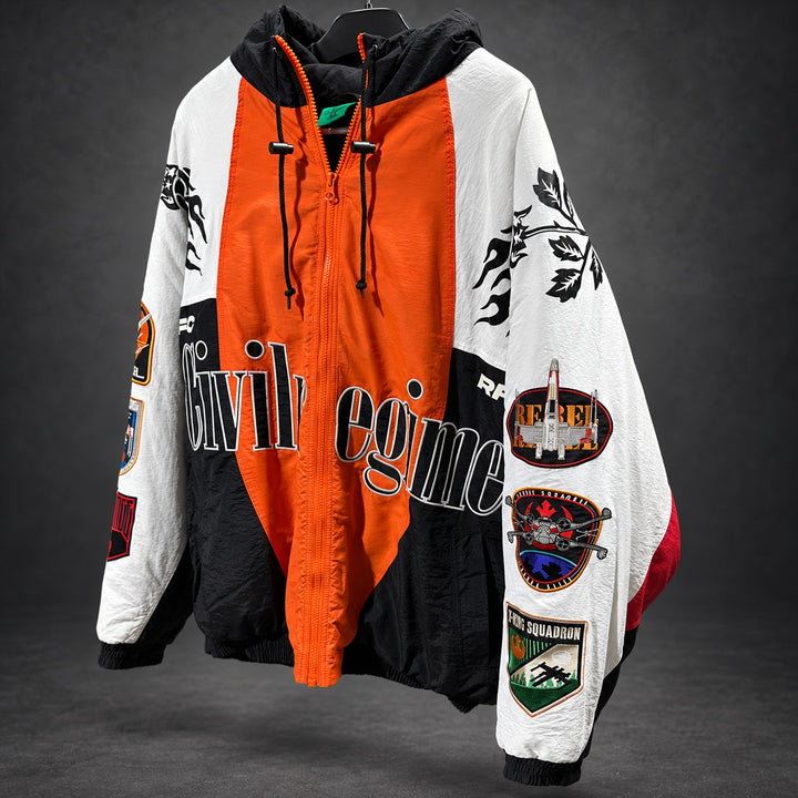 Civil Regime x Star Wars Hooded Windbreaker — Orange & Black Medium (RH-066)