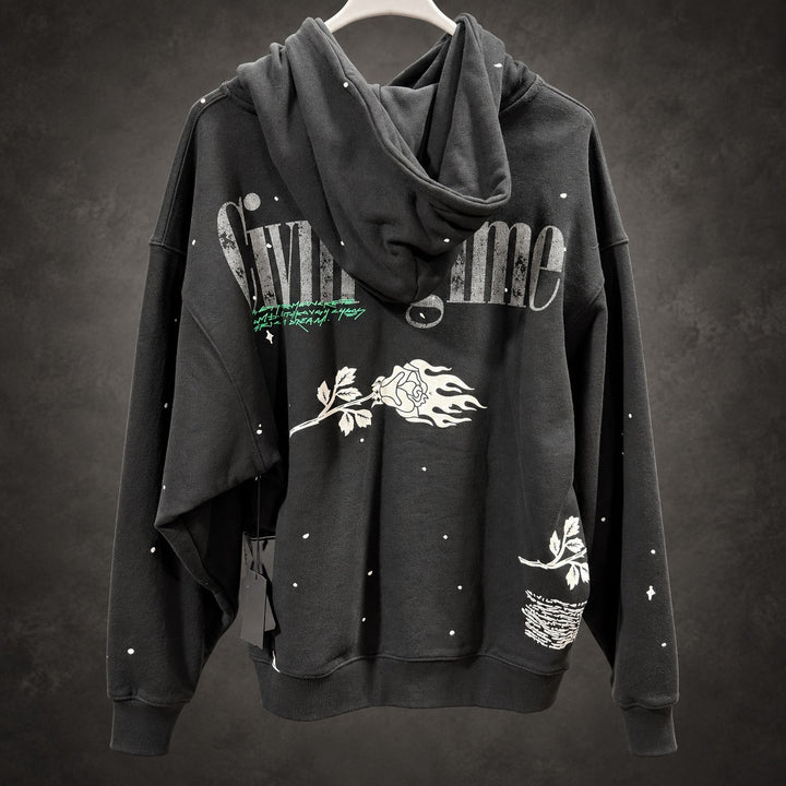 Civil Regime x DC The Joker Graphic Hoodie — Black & Purple Large (RH-079)