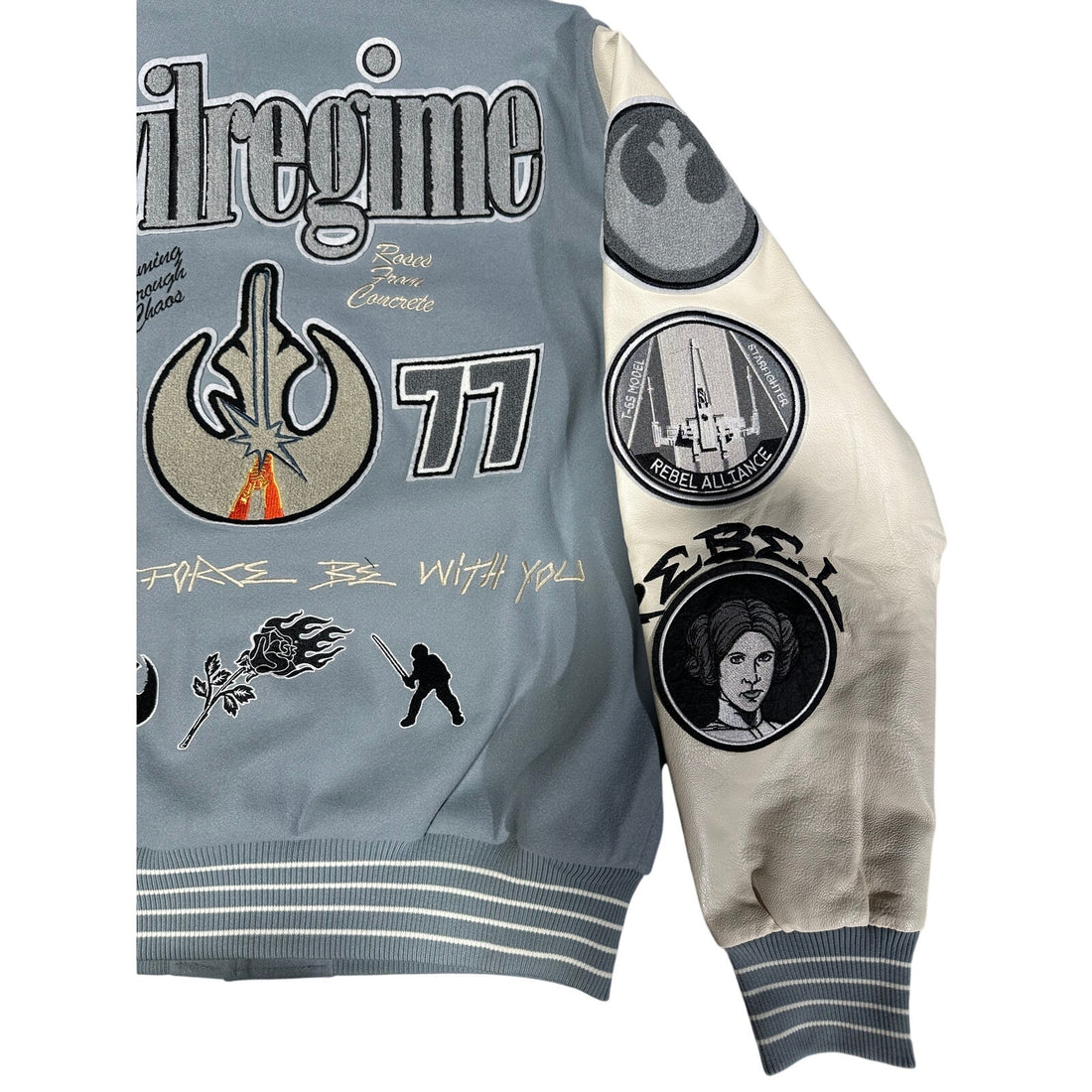 Civil Regime X STAR WARS Rebellion Embroidered Varsity Jacket NWT Large Civil Regime