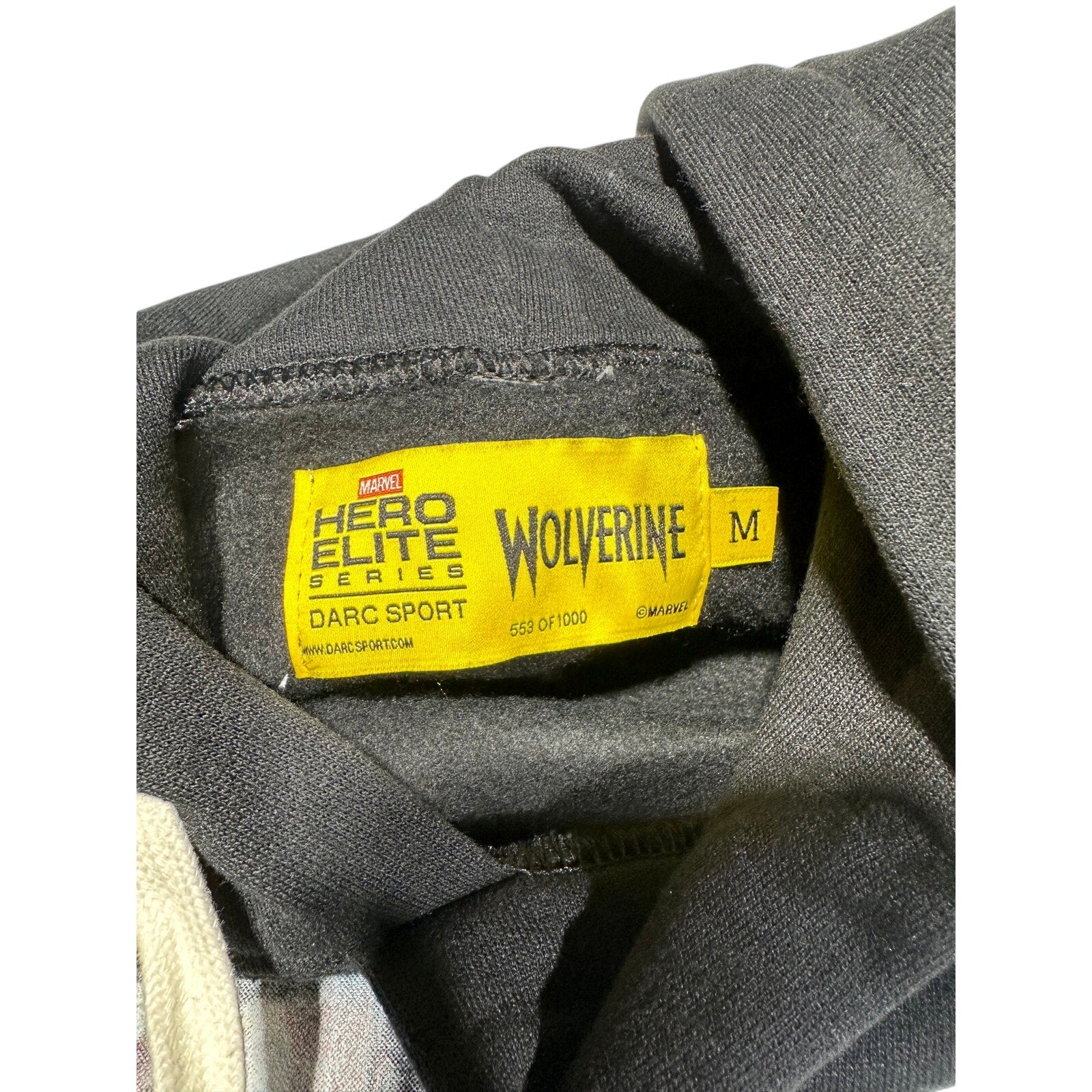 Darc Sport Hero Elite Series x Marvel Wolverine Hoodie Black Size M NWT