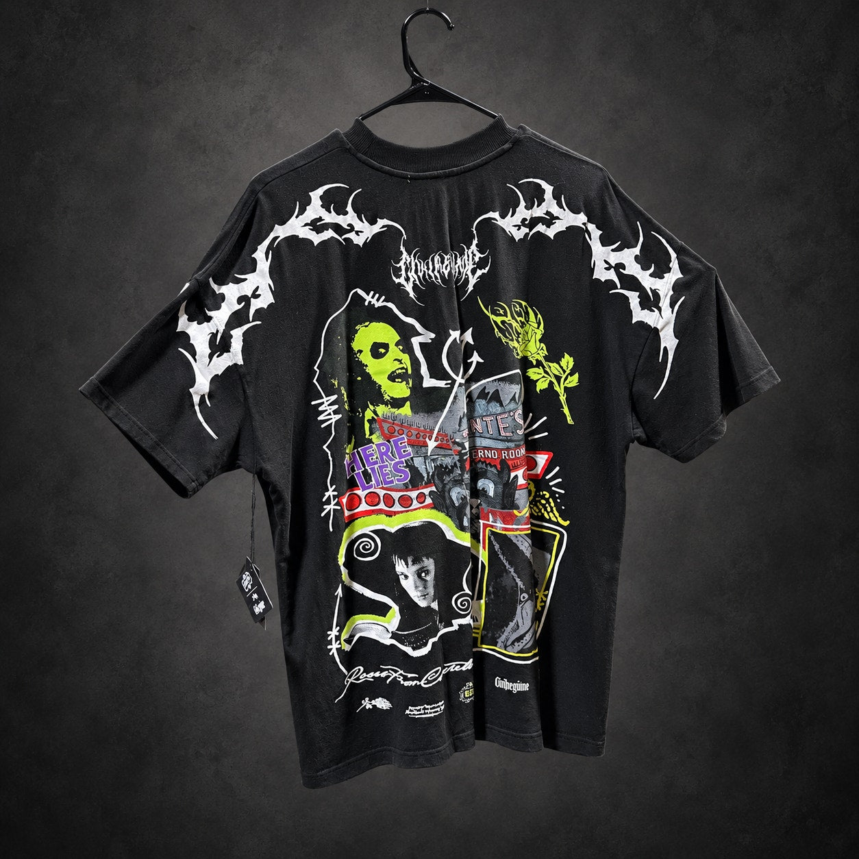 Civil Regime Graphic T-Shirt — Black & Neon Green (RH-074)
