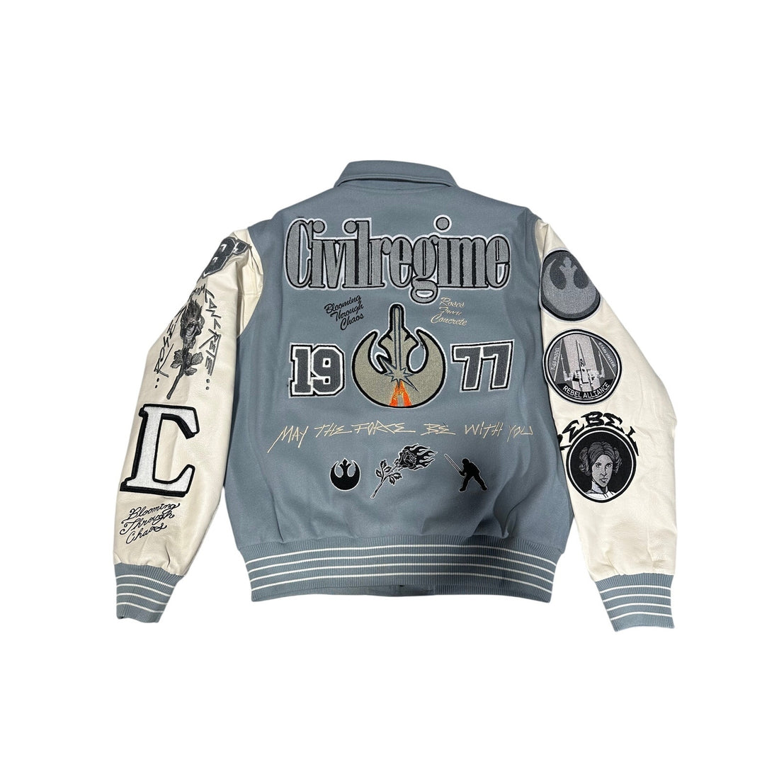 Civil Regime X STAR WARS Rebellion Embroidered Varsity Jacket NWT Large Civil Regime